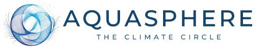 Logo completo AQUASPHERE The Climate Circle