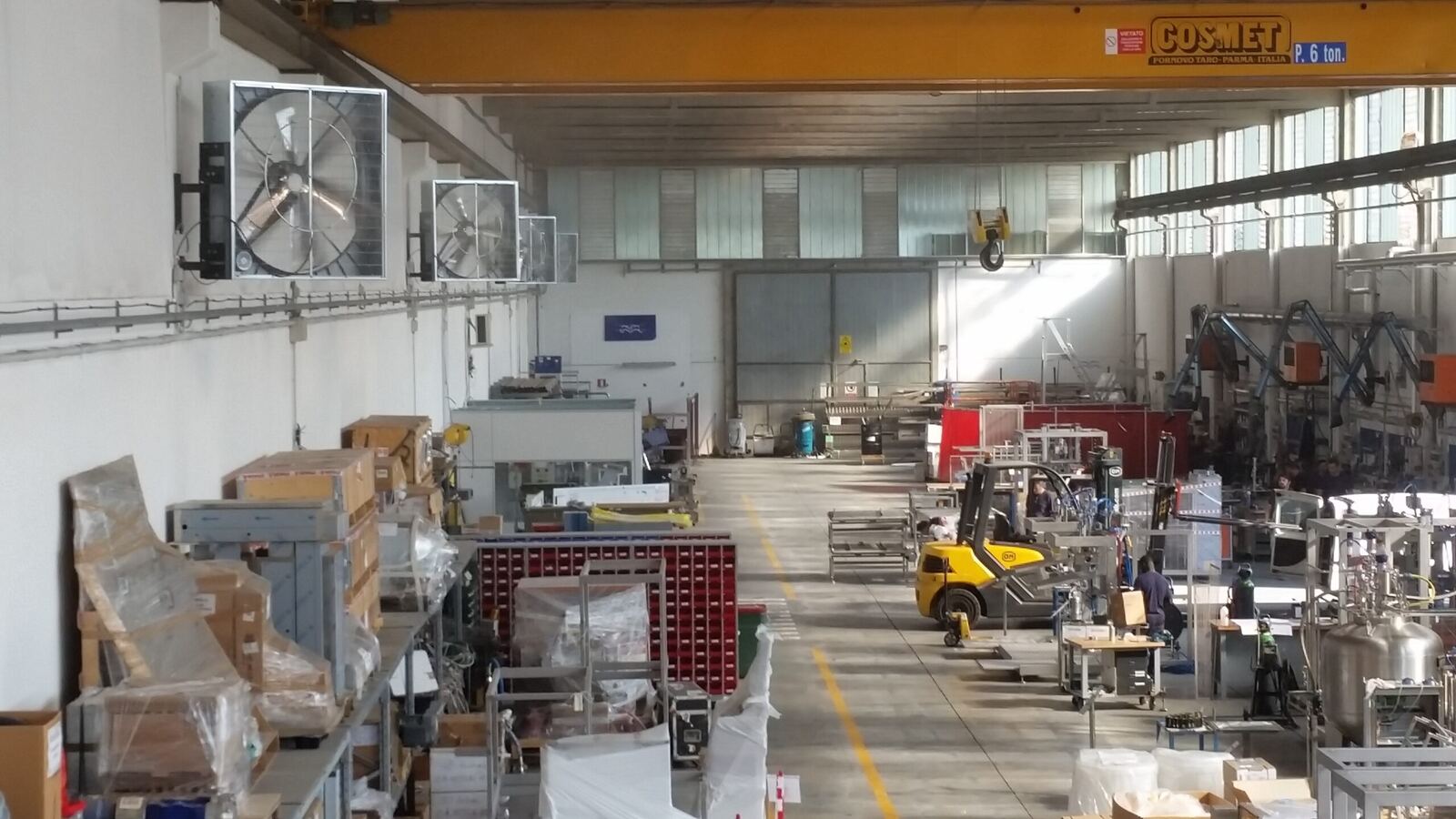 Ugelli nebulizzatori installati in capannone